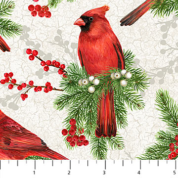 Cardinal Woods by Deborah Edwards for Northcott Fabrics