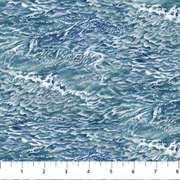 Safe Harbor Toile Cream Blue from Northcott Fabrics | Yardage | Fort Worth Fabric Studio | Best Quilting Fabric Shop