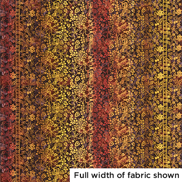 Batik Fabric, Rust/Black Patterns — Cargo Inc