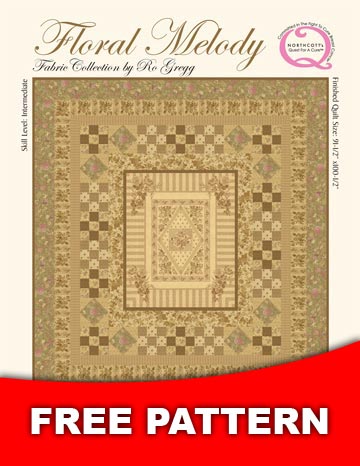 Floral Melody Neutral Quilt