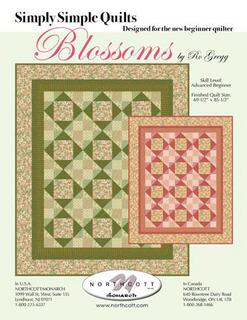 Blossoms Simply Simple Quilts - Green/Pink